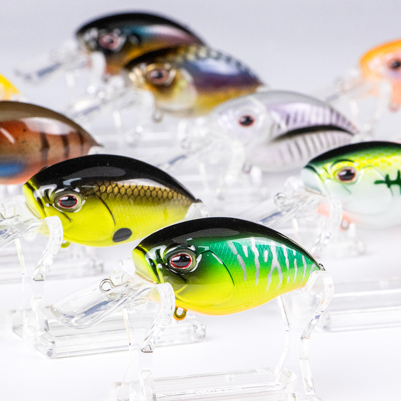 48mm 10g crankbaits mini hard baits wobblers artificial tackle bass bait spinners top water fishing lures 6186