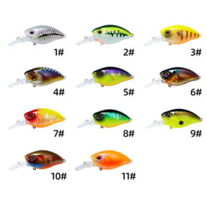 48mm 10g crankbaits mini hard baits wobblers artificial tackle bass bait spinners top water fishing lures 6186