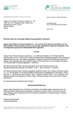 German packaging documents